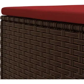 vidaXL Garten-Lounge-Set 4-tlg. braun
