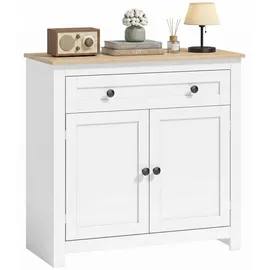Homcom Sideboard 78,5 x 80 x 35 cm Weiß