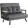 Homcom Schlafsofa mit Bettfunktion Rückenkissen 102B x 73T x 81H cm