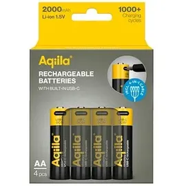 aqiila Akku Li-Ion 2000 mAh 1.5 V 4 St.