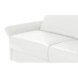 Sofa.de Schlafcouch Leder 2-Sitzer Weiß