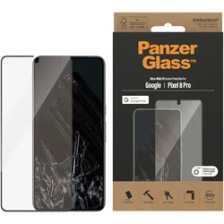PANZERGLASS Displayschutzfolie "Displayschutz Google Pixel 8 Pro - Ultra-Wide Fit", transparent, B:7,05cm H:0,02cm T:15,64mm, Displayfolien, Kratz-& Stoßfest,Antibakteriell,Berührungsempfindlich,Simpel Anbringen
