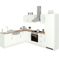 Kochstation Winkelküche »KS-Stockholm«, Stellbreite 220/280 cm, mit hochwertigen MDF