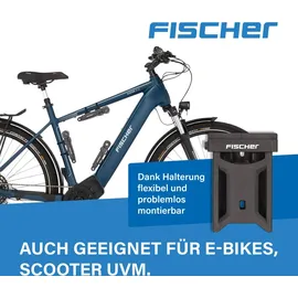 Fischer Faltschloss inkl. Halter schwarz