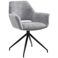 LC Home Esszimmerstuhl Celio Webstoff hellgrau Polsterstuhl Wohnzimmerstuhl