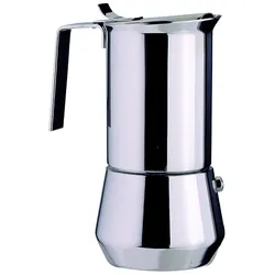 ILSA Turbo Express Espressokocher aus Edelstahl 18/10, 1 Tasse