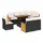 vidaXL Garten-Lounge-Set 9-tlg. schwarz