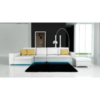 Xlmoebel Ecksofa Neuzeitliches Ecksofa mit USB-Anschluss in modernem Design aus Leder -, Hergestellt in Europa weiß
