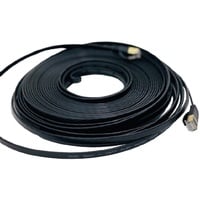 Vago-Tools CAT7 Patchkabel Netzwerkkabel schwarz 10m flach