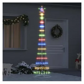 vidaXL LED-Weihnachtsbaum 70 x 70 x 250 cm Mehrfarbig
