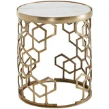 KADIMA DESIGN Beistelltisch Weiß Marmor 46 x 46 x 55 cm