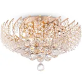 Maytoni Karolina Kristall Deckenleuchte gold Metall 41cm
