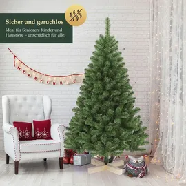 salcar Weihnachtsbaum 180 cm Tannenbaum Pvc Christbaum mit Holzstände