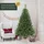 salcar Weihnachtsbaum 180 cm Tannenbaum Pvc Christbaum mit Holzstände