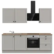 Nobilia Küchenzeile Cascada II 240 cm grau