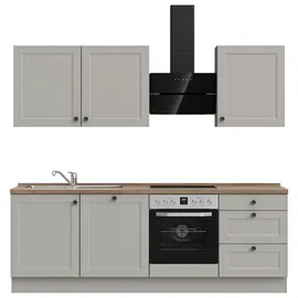 Nobilia Küchenzeile Cascada II 240 cm grau