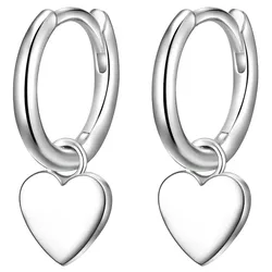 Glanzstücke München Creolen Herz Sterling Silber in Silber   Damen 
