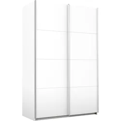 Schwebetürenschrank RAUCH "Quadra Kleiderschrank BESTSELLER Schrank Gaderobe", weiß, B:136cm H:210cm T:62cm, Schränke, mit Möglichkeit zur individuellen Frontgestaltung, leichtgängige Türen