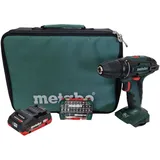 Metabo BS 18 Akku Bohrschrauber 18 V 48 Nm + 1x LiHD Akku 4,0 Ah + Bitbox + Tasche - ohne Ladegerät