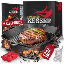 Kesser Gusseisen Grillpfanne 26 cm