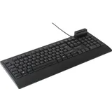 Renkforce RF-CKB-200 USB Tastatur Deutsch, QWERTZ Schwarz Chipkarten-Leser