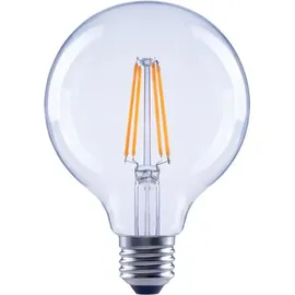 xavax LED-Filament, E27, 806lm ersetzt 60W Globelampe, G95, klar, Warmweiß (2700K) entspricht 60 W