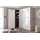 WIMEX Drehtürenschrank Malta 80 x 185 x 54 cm Weiß