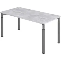 HJH Office Schreibtisch 160x80cm Beton / Graphit