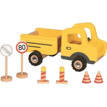 GoKi Baustellenfahrzeug mit Verkehrsschildern (55894)