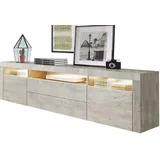 borchardt Möbel Santa Fe Lowboard 166 cm Grau MDF/Spanplatte