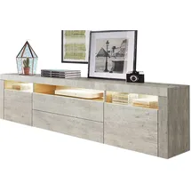 borchardt Möbel Santa Fe Lowboard 166 cm Grau MDF/Spanplatte