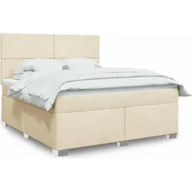 vidaXL Boxspringbett 180 x 200 cm Creme