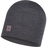 Buff Merino Heavyweight Beanie Solid grau