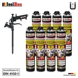 Brandschutzschaum B1 Bauschaum 8 x 750ml Montageschaum Pistolenschaum Pistole