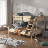 VitaliSpa Etagenbett Everest 140 x 200 cm Kiefer massiv natur beige