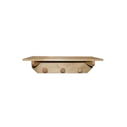 Aranaz MUEBLEAR - Regalaufhänger 3 Knöpfe unlackiert