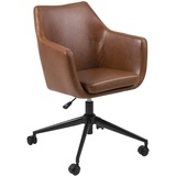 AC Design Furniture Bürostuhl Trine, B: 58 x T:58 x H: 95 cm, Metall, Braun