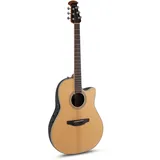 OVATION E-Akustikgitarre Celebrity Traditional CS24 Mid Cutaway - Massive Fichtendecke - Mid-depth Lyrachord Body - Natural - CS24-4-G