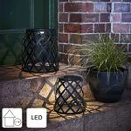 Star Trading LED Solarleuchte Calabria 20 cm warmweiß