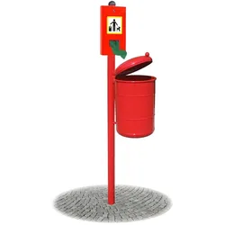 Hundekotbeutelspender mit Mulleimer h287_179