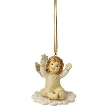 GOEBEL Engelfigur Mein erster Tag als Schutzengel - Champagner Himmelsboten Weihnachten