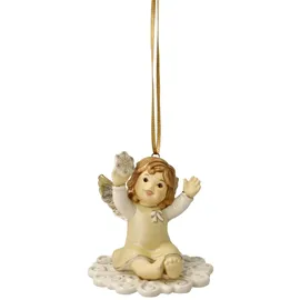 GOEBEL Engelfigur Mein erster Tag als Schutzengel - Champagner Himmelsboten Weihnachten