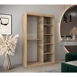 abiks möbel Schwebetürenschrank Promo 120 x 200 x 62 cm Weiß