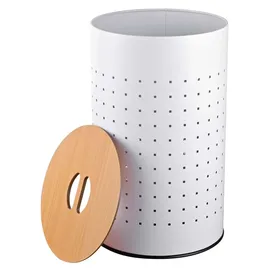 Relaxdays Relaxdays, Wäschekorb mit Deckel, Metall, 50 l,