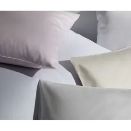 ELEGANTE Solid Mako-Satin beige 155 x 220 cm + 80 x 80 cm