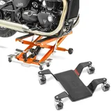 Set: Motorrad Hebebühne Midlift XL bis 500kg or ConStands mit Rangierhilfe für Hauptständer Easy Mover III bis 400kg sw