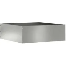 vidaXL Raseneinfassung 40 x 40 x 13 cm Silber