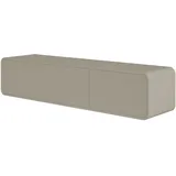 Selsey TV Schrank Board Sideboard Fernsehtisch Fernsehschrank 154 cm Schubladen Hängend Graubeige ORO
