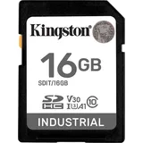 Kingston INDUSTRIAL R100/W80 SDHC 16GB, UHS-I U3, A1, Class 10 (SDIT/16GB)