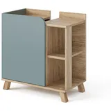 Vicco Waschbeckenunterschrank Karen 60 x 65 cm Tür und offenen Fächern